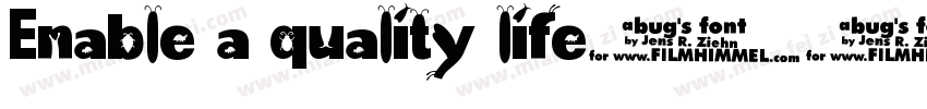 Enable a quality life字体转换